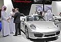 Der Porsche 911, hier der Carrera S auf der Motorshow in Qatar, gefällt nicht nur den Scheichs ... Foto: UnitedPictures/Auto-Reporter.NET